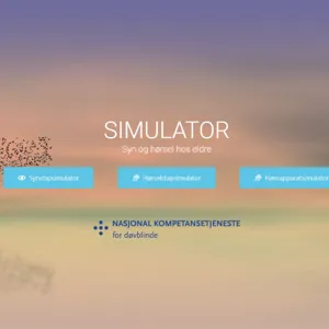 Et skjermbilde av simulatorer