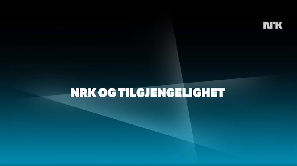 Blå bakgrunn med forskjellige fargenyanser og  hvit tekst.