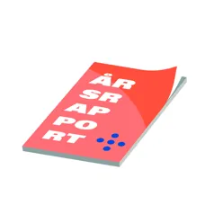 A red and white card